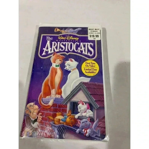 Aristocats-First time on video- Limited Availability VHS NEW UNOPENED/SEALED‎ - Picture 1 of 3